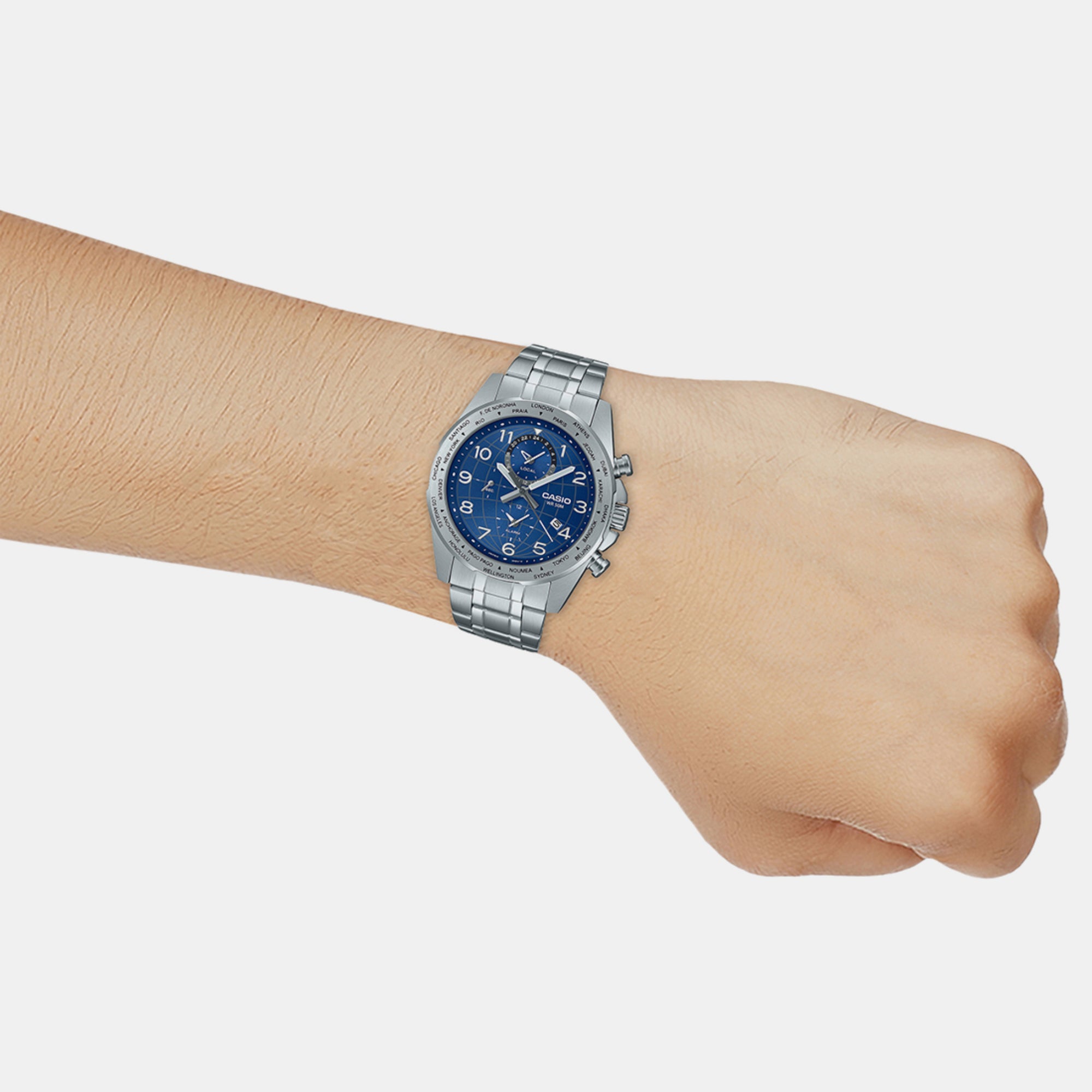 Casio Stainless Steel Blue watch
