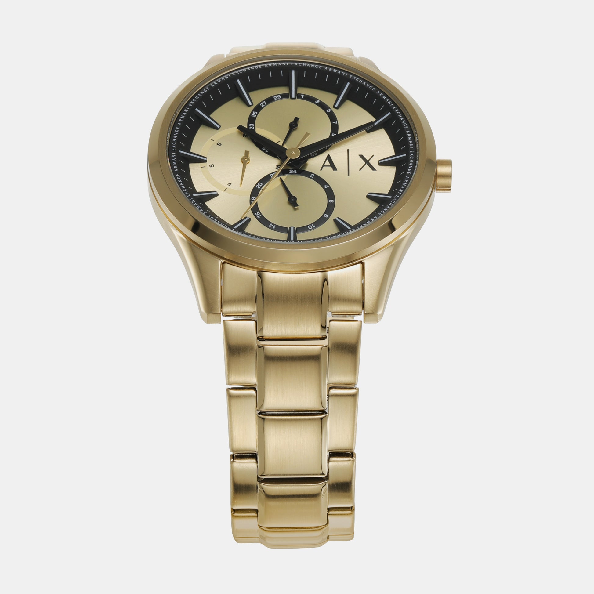 In AX1866 Male Chronograph Stainless Gold Time Just – Steel Watch