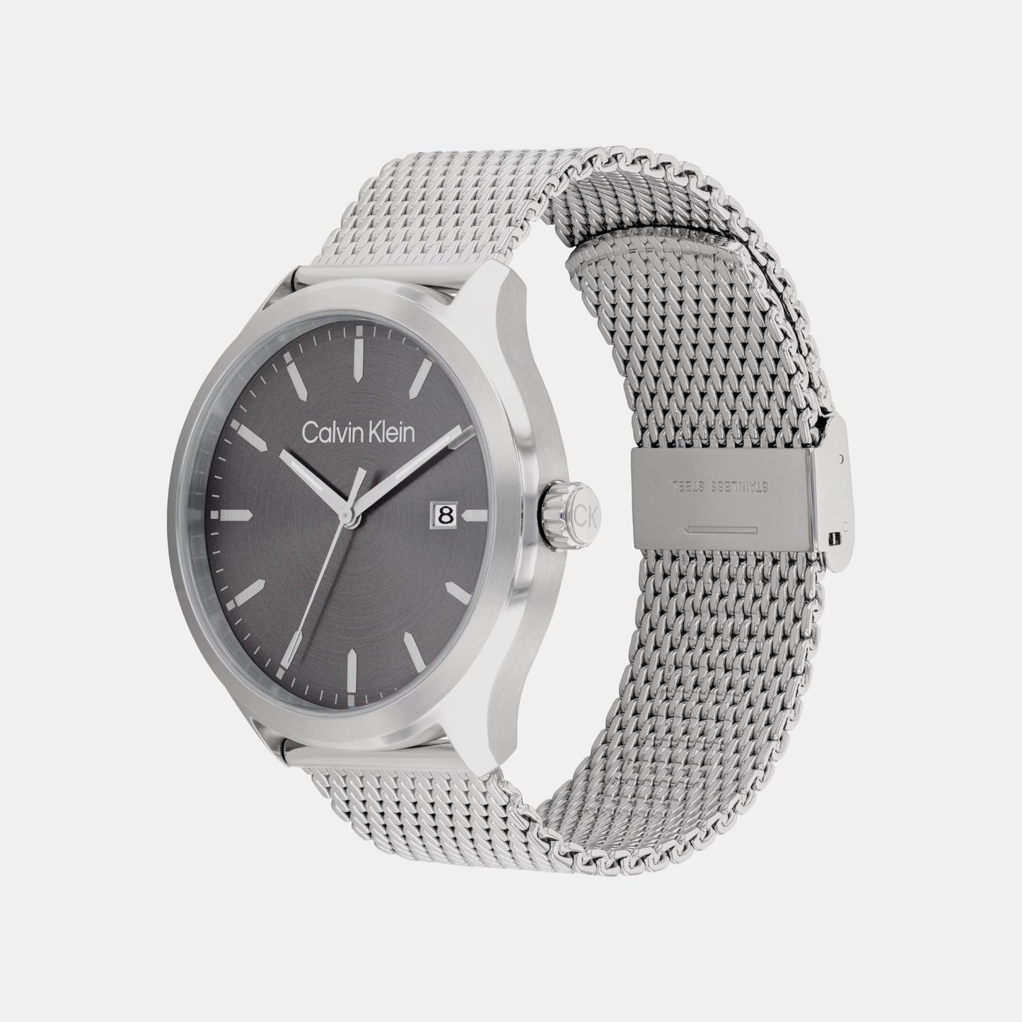 Define Men Grey Analog Mesh Watch 25200352