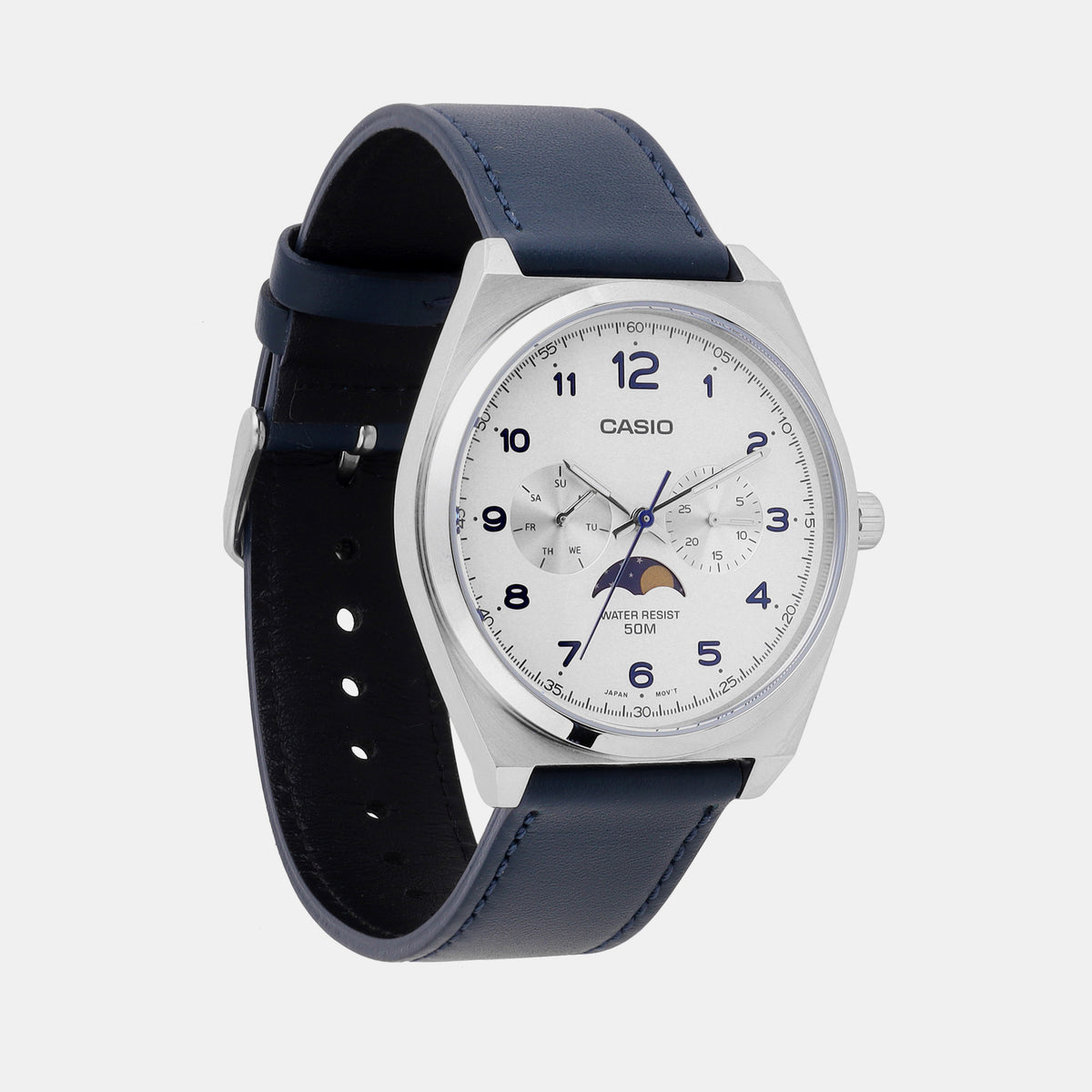 Casio Men Round White watch