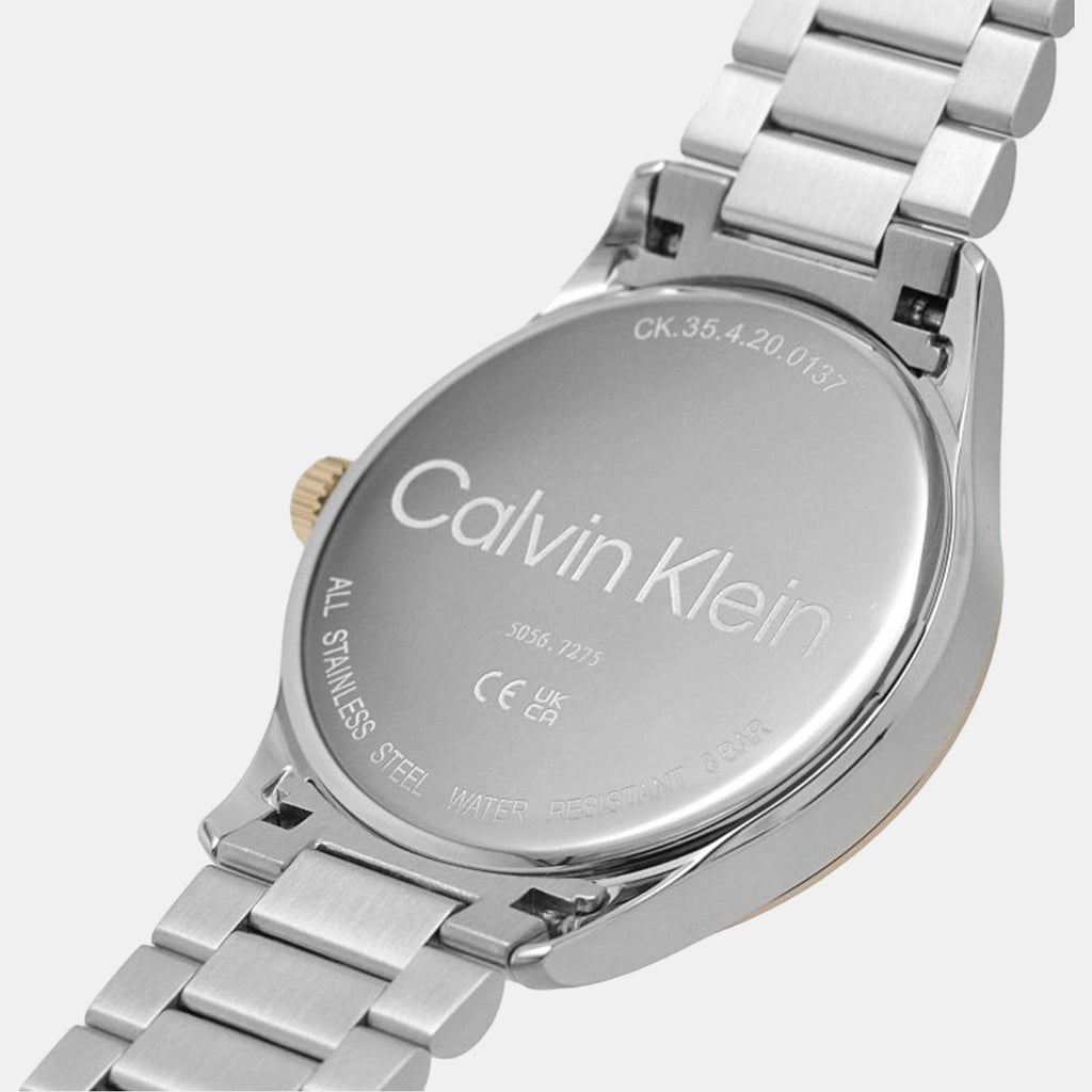 Ck Iconic Unisex Quartz Blue Dial Analog Stainless Steel Watch 25200165