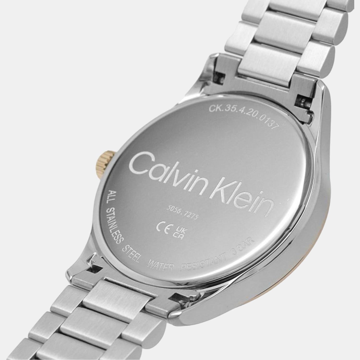 Ck Iconic Unisex Quartz Blue Dial Analog Stainless Steel Watch 25200165