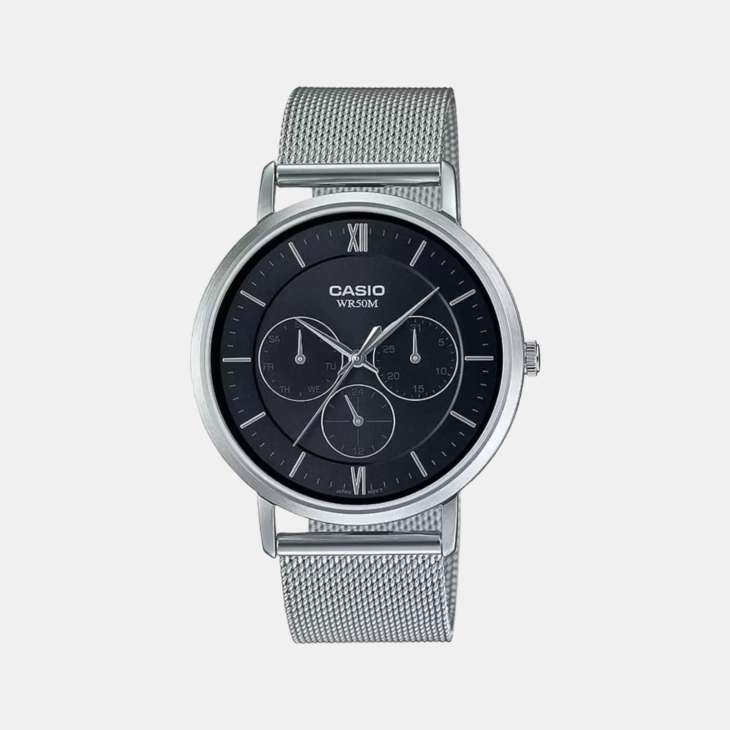 Casio Round Black Chronograph watch