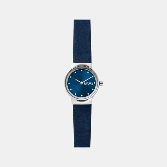 Female Blue Analog Leather Watch SKW3007