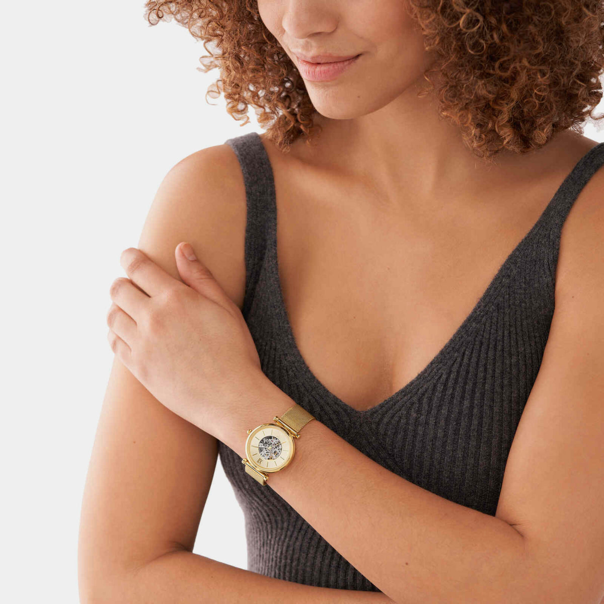 Fossil Women Round Gold watch