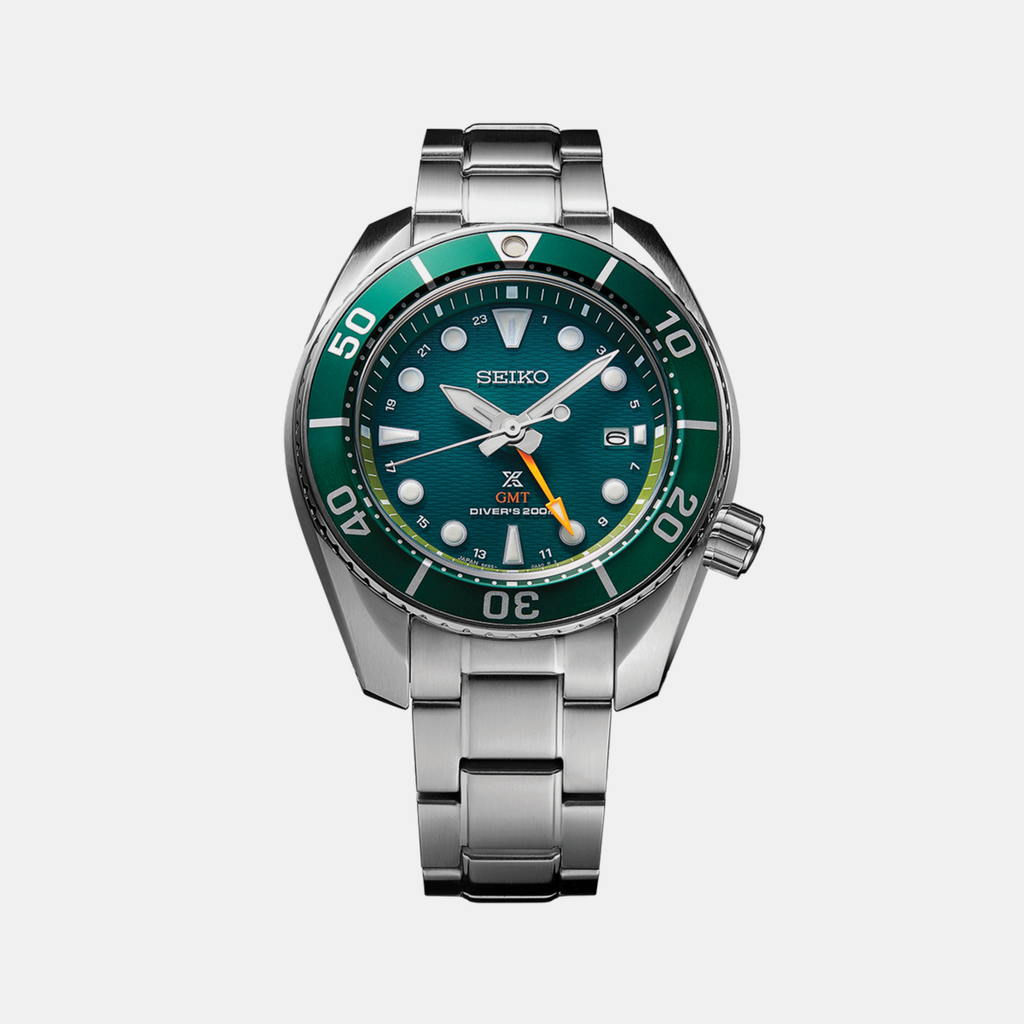Seiko Men Round Green watch