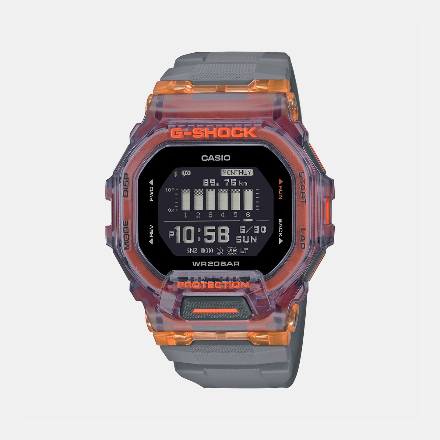 G-Shock Orange Male Digital Resin Watch G1195