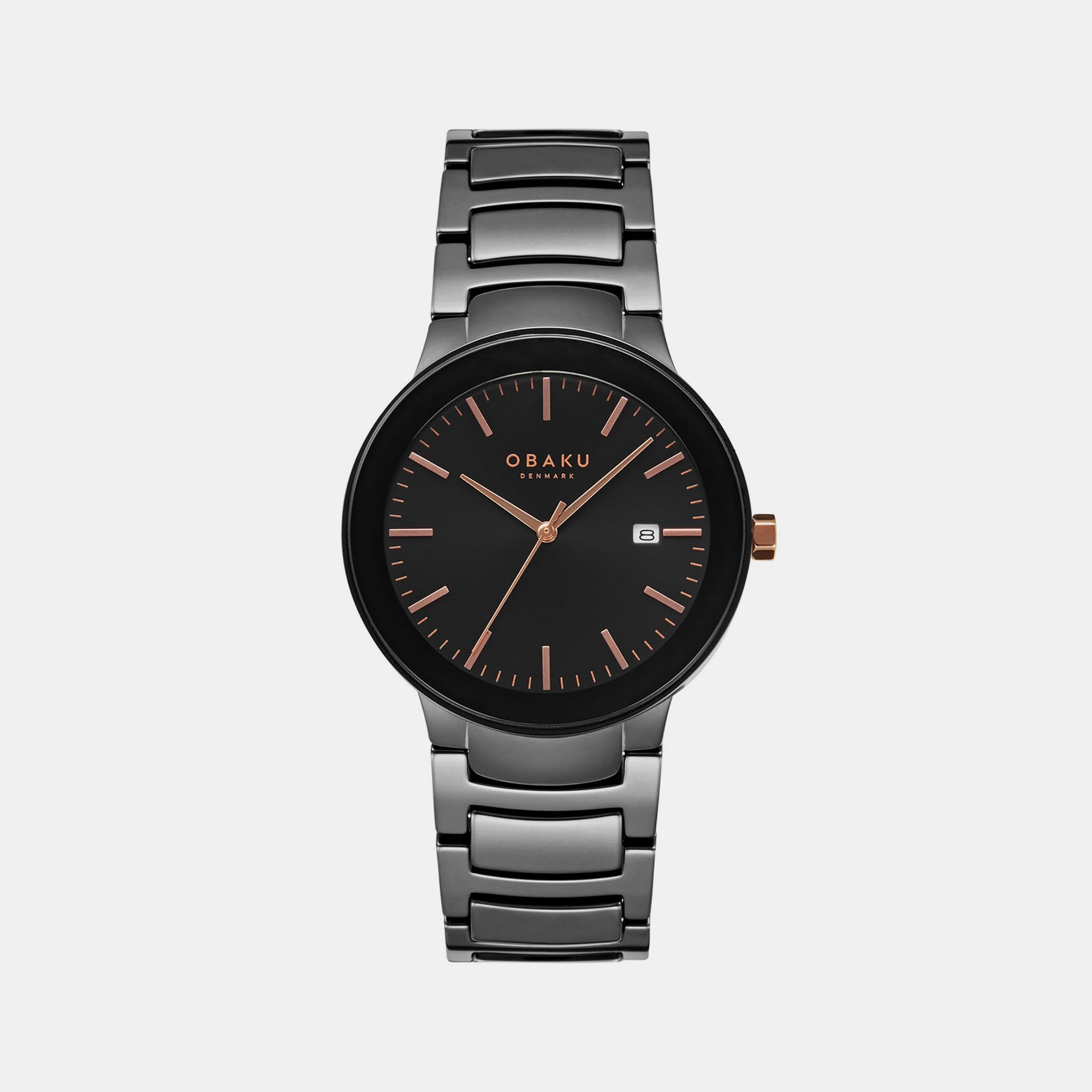 Obaku Round Black Analog watch