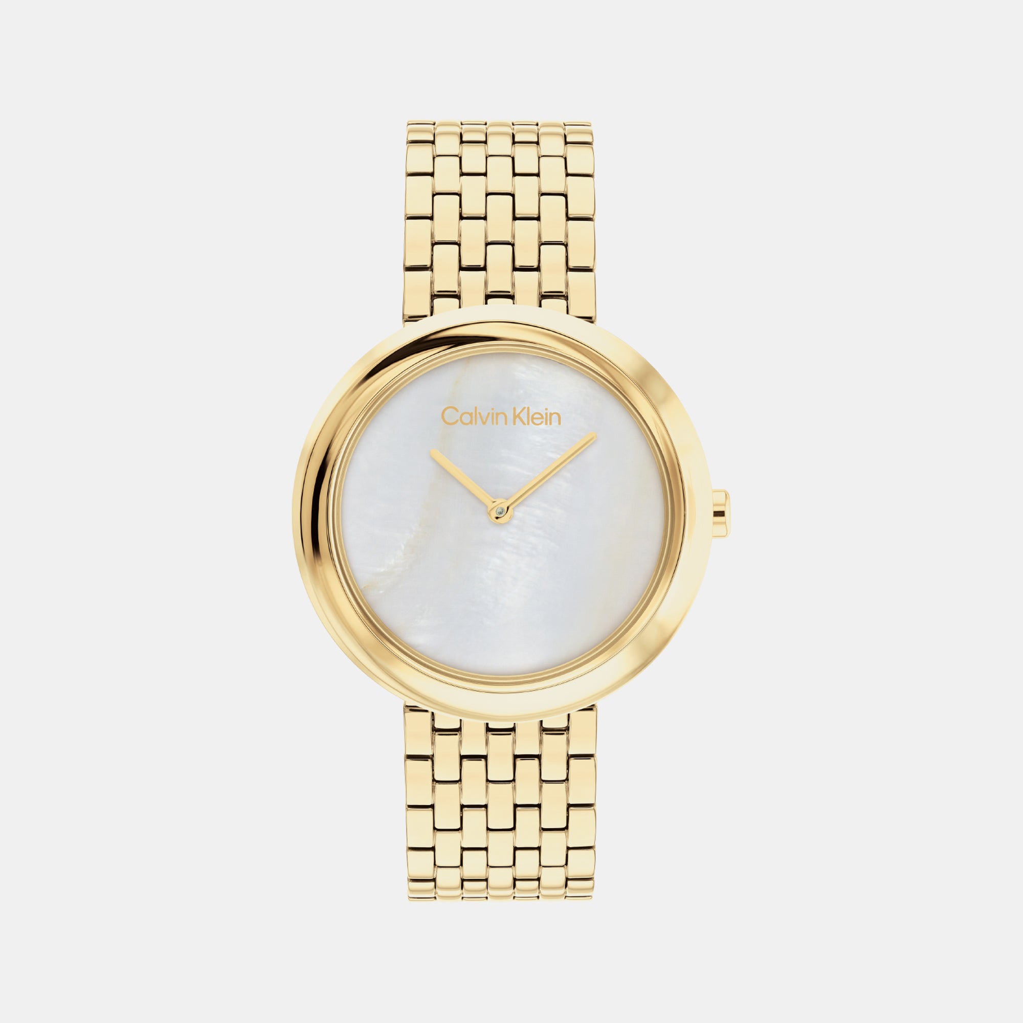 Calvin Klein Round Mother Of Pearl Analog watch