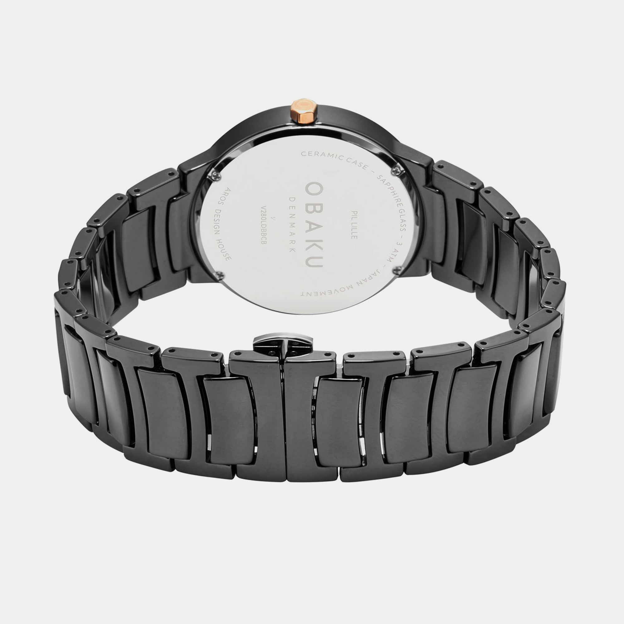 Obaku Women Round Black watch