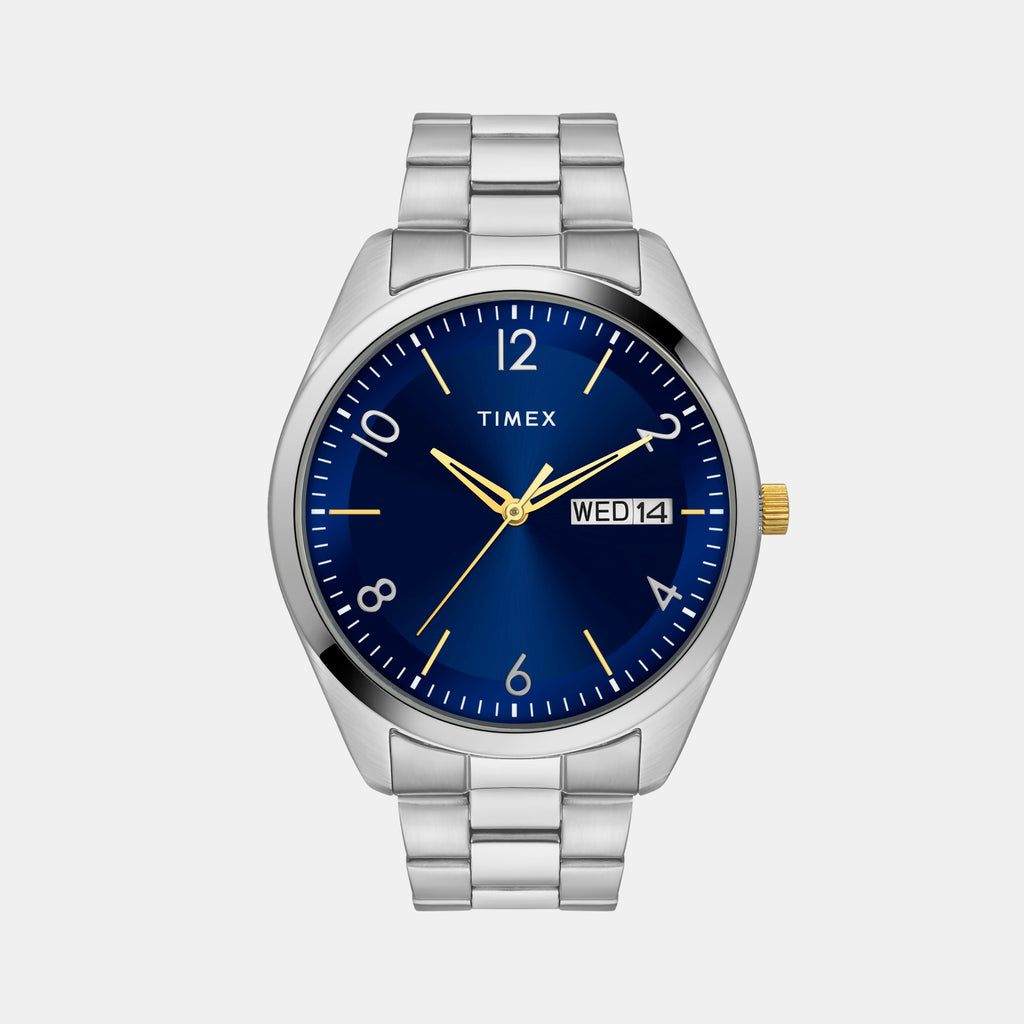Timex Round Blue Analog watch