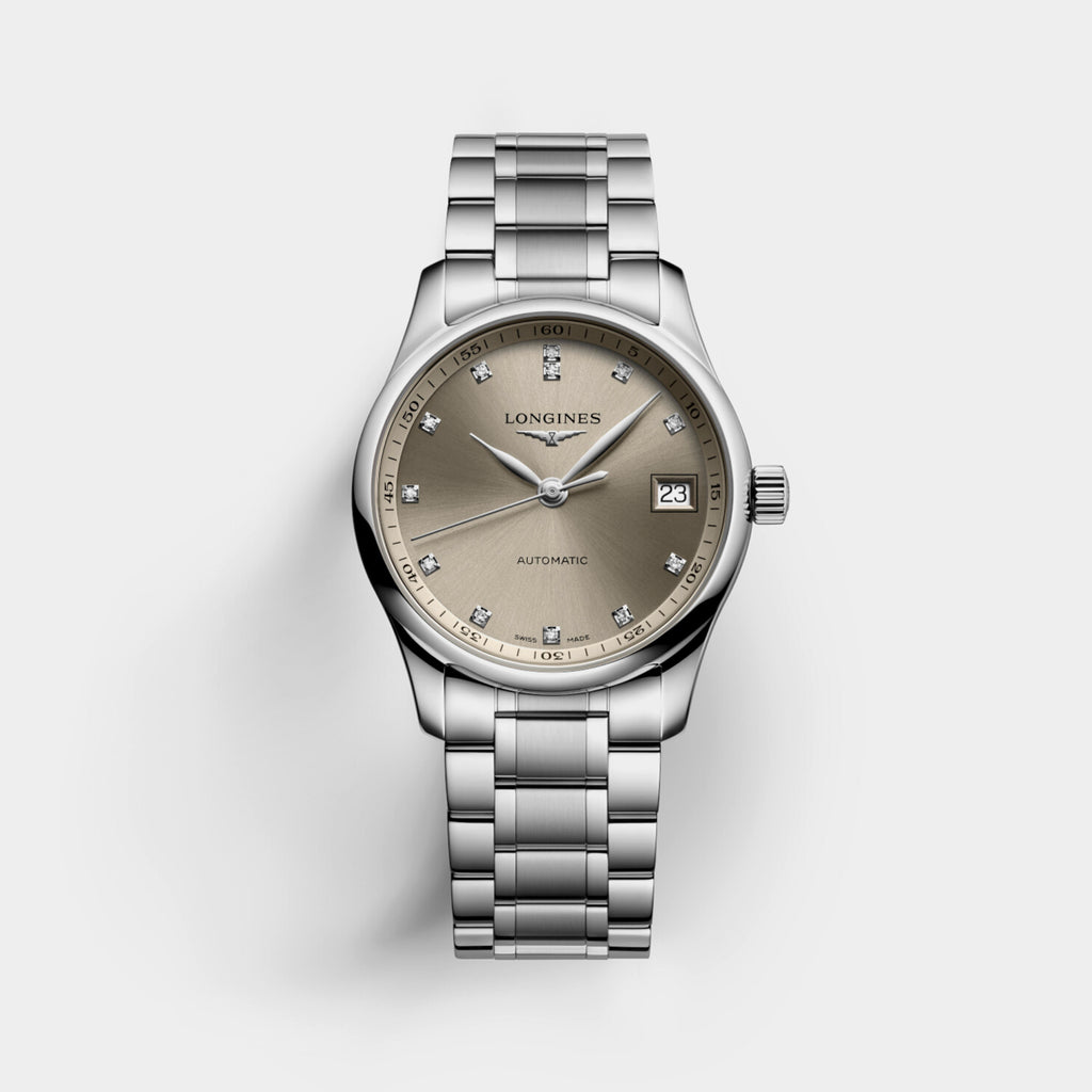 Women Automatic Beige Dial Analog Stainless Steel Watch L23574076