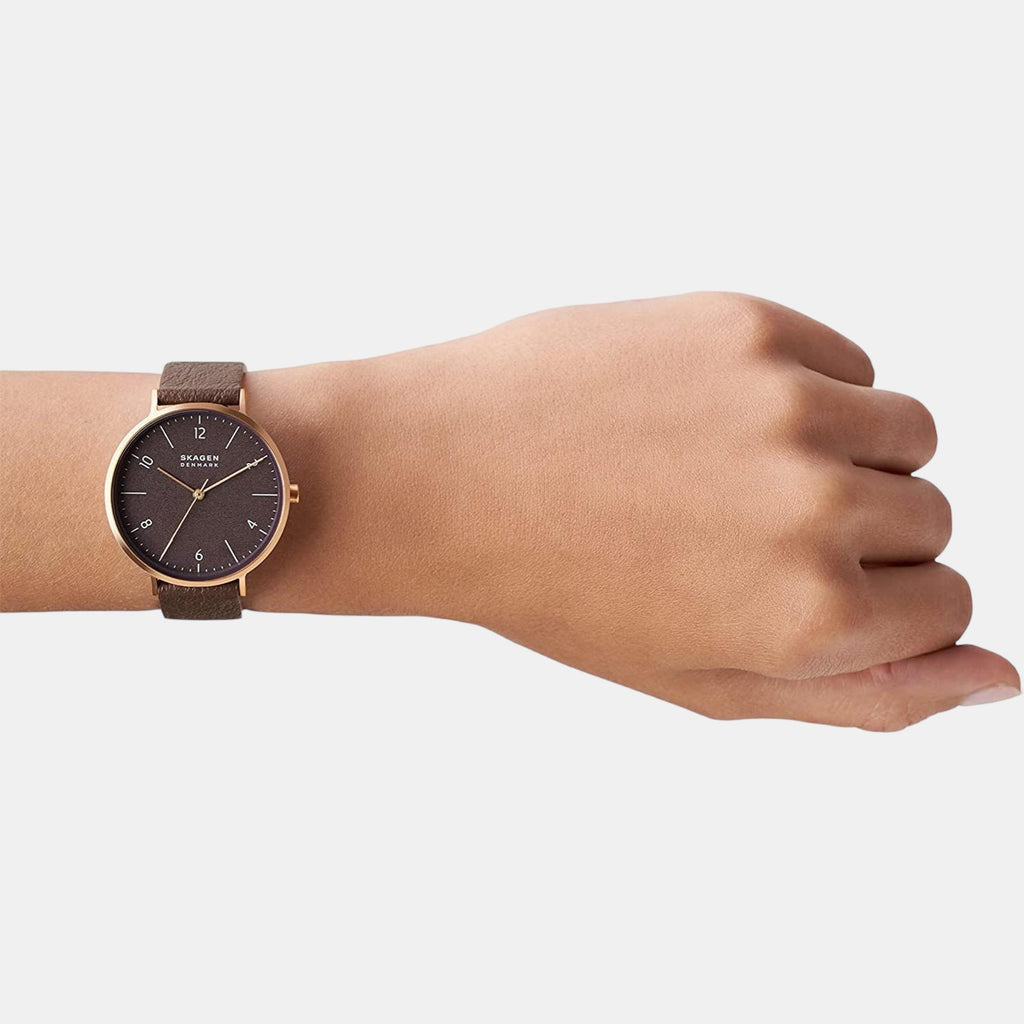 Skagen Leather Brown watch