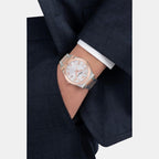 Km-Gancini Gent Men Quartz White Dial Analog Stainless Steel Watch SFKM00523