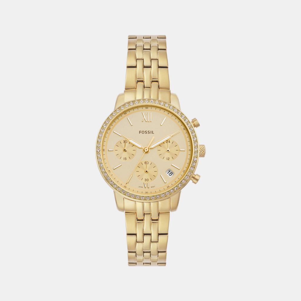 Fossil Round Gold Chronograph watch
