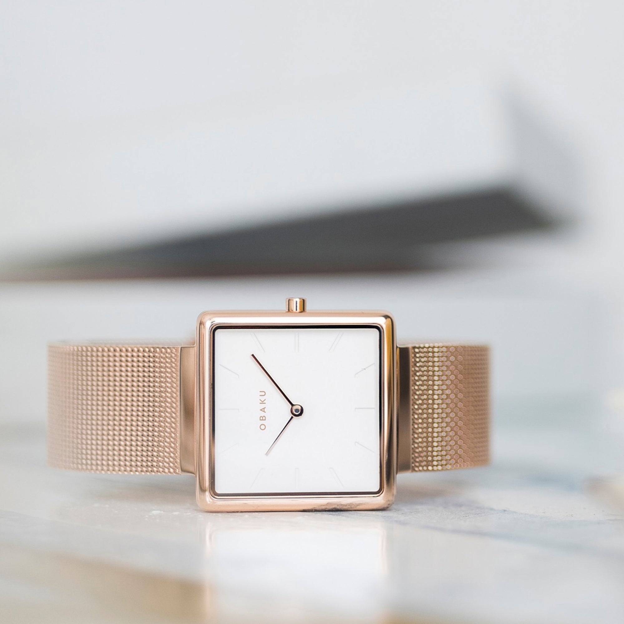 Obaku square watch hot sale