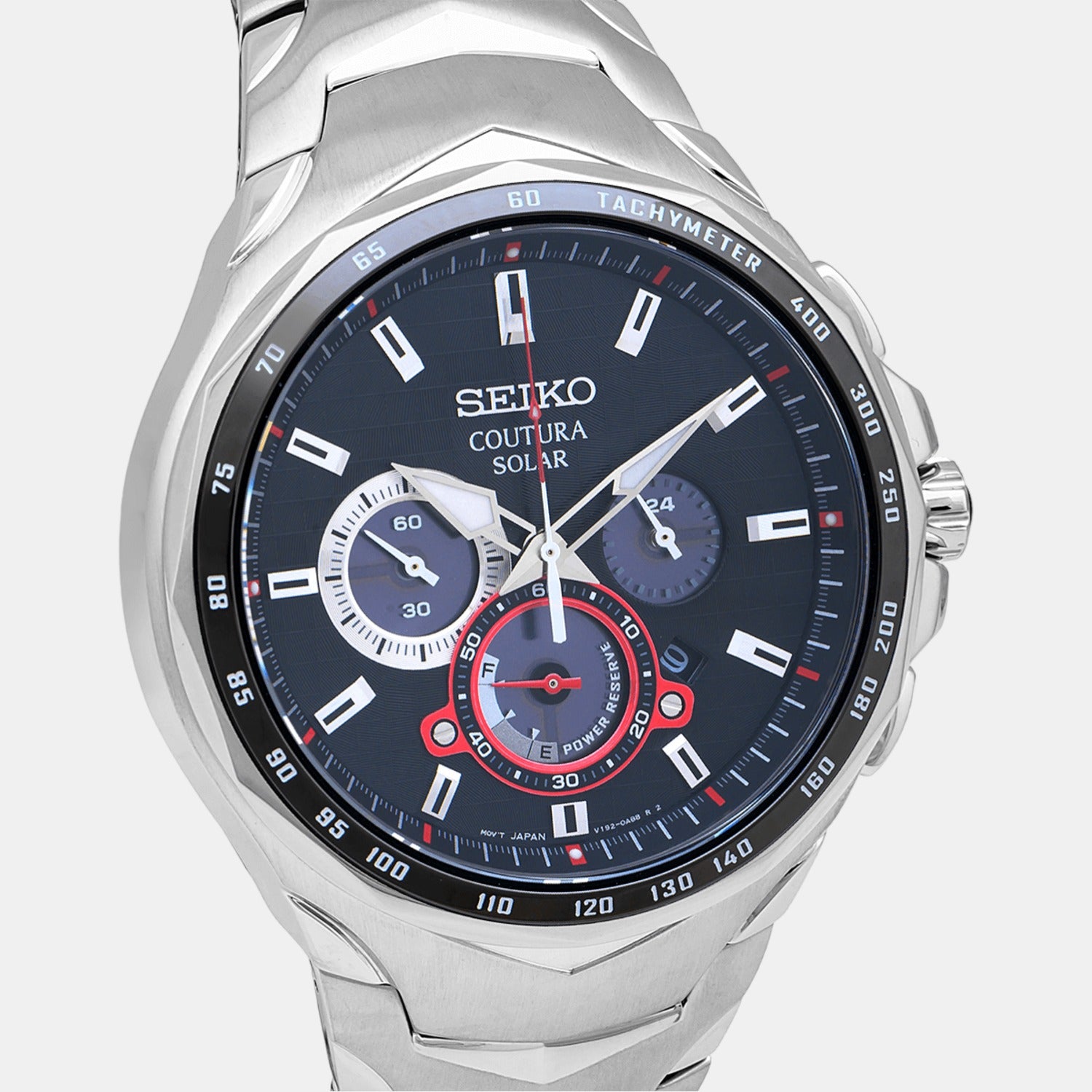 Seiko Men Round Black watch