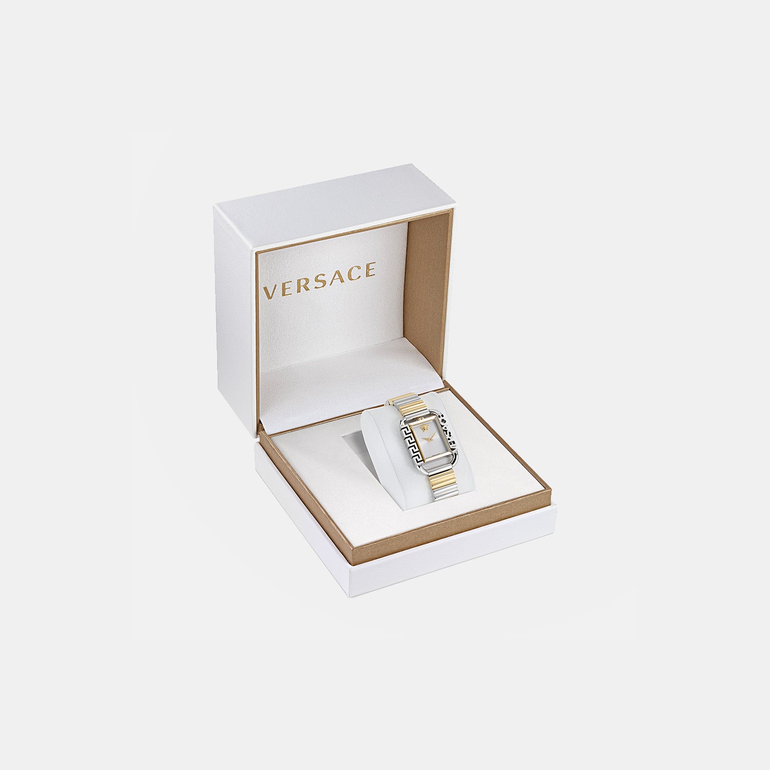 Versace Stainless Steel Rectangular watch