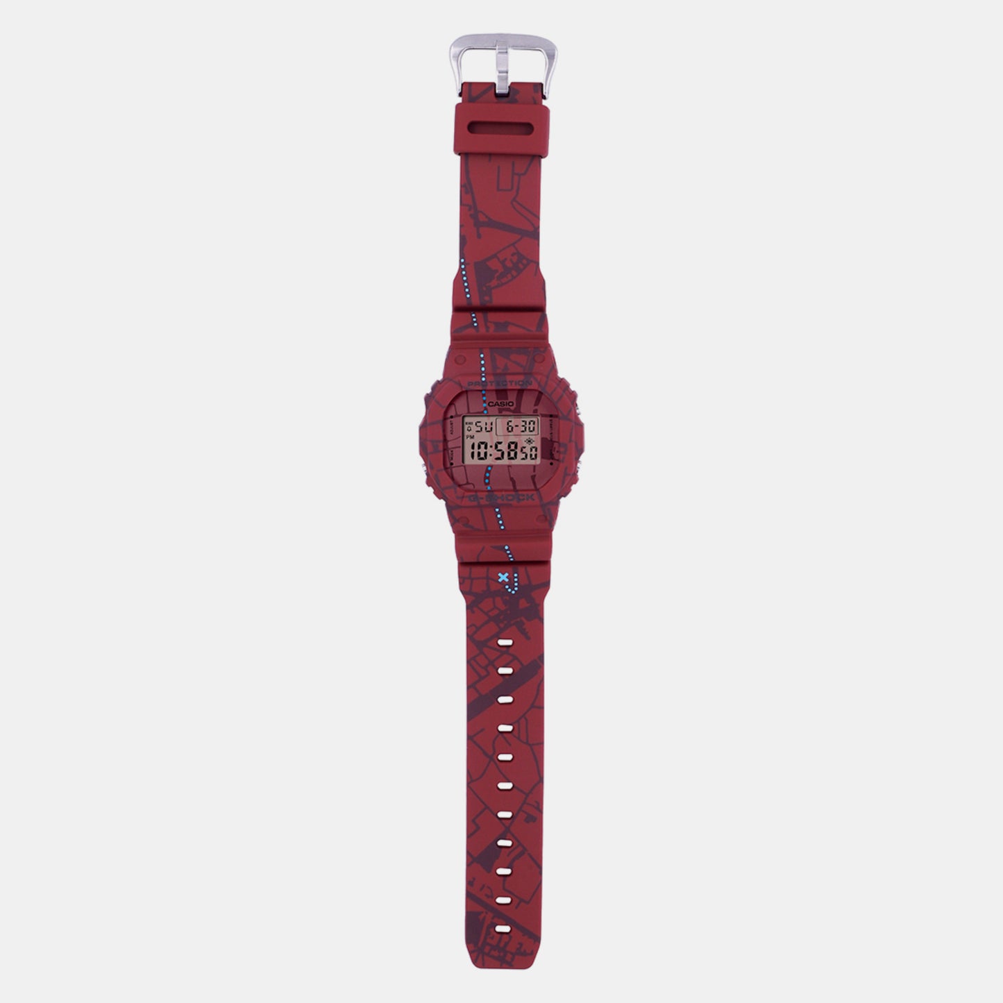 Men's Red Digital Resin Watch G1361 - DW-5600SBY-4DR