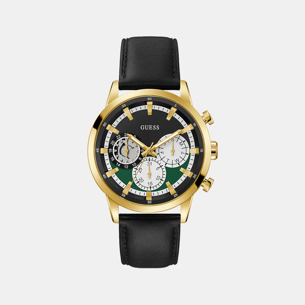 Male Leather Chronograph Watch GW0581G2