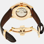 Chemin Des Tourelles Men Automatic Silver Dial Analog Leather Watch T0994083603800