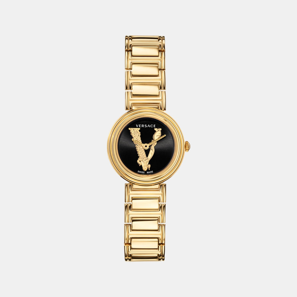Versace Round Black Analog watch