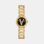 Versace Round Black Analog watch