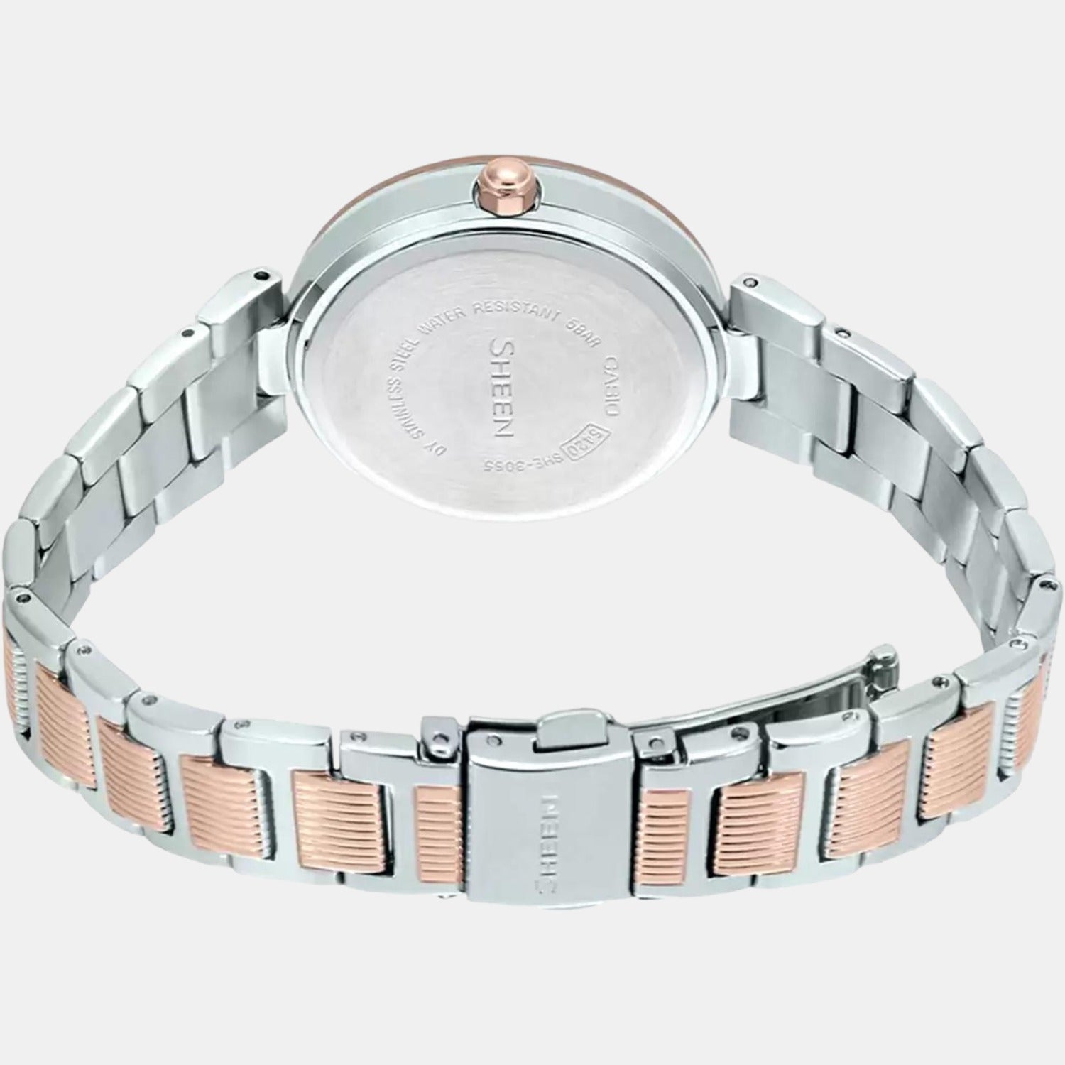 Sheen Women Quartz White Dial Chronograph Stainless Steel Watch SX236