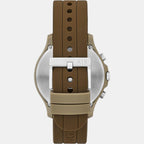 Armani Exchange Men Round Brown watch