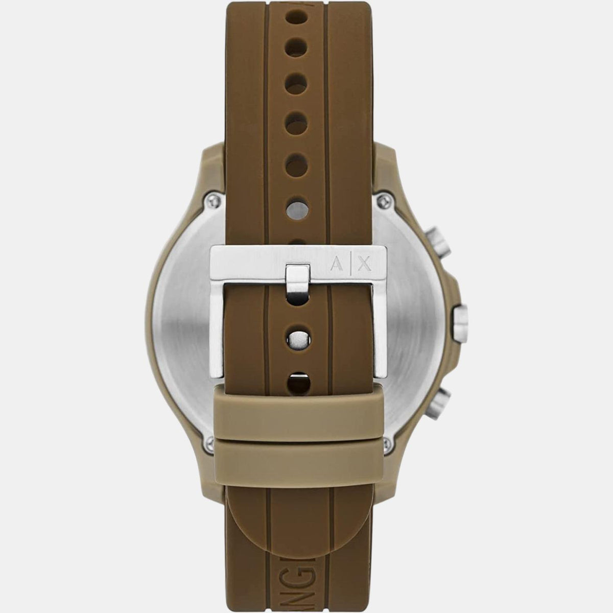 Armani Exchange Men Round Brown watch