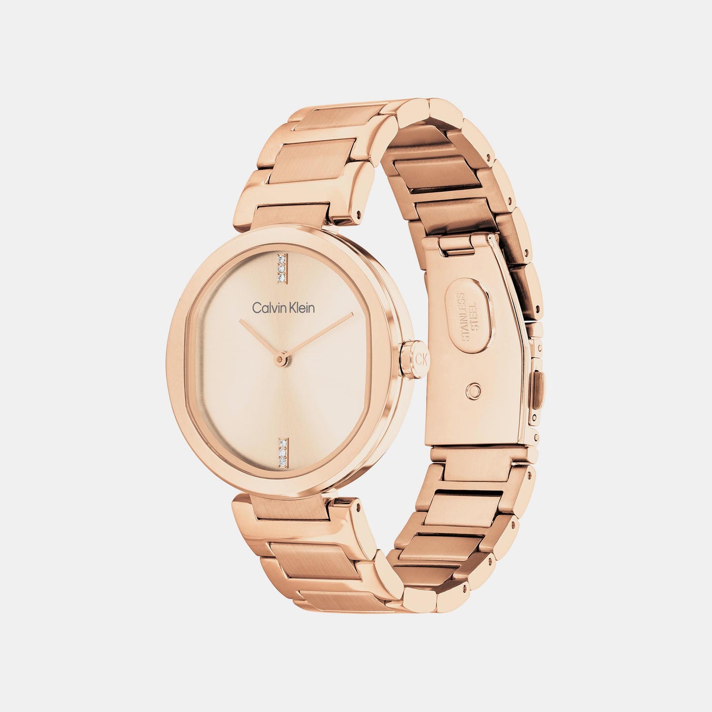 Sensation Female Rose Gold Analog Stainless Steel Watch 25200431