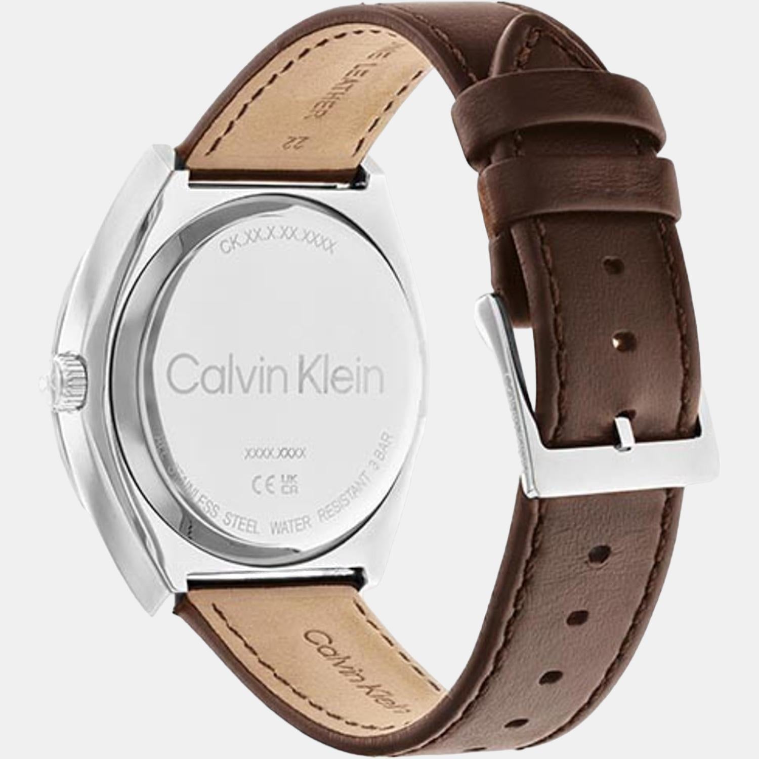 Calvin Klein Men Round Blue watch