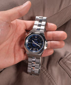 Men Quartz Blue Dial Analog Stainless Steel Watch GW0573G1