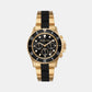 Male Black Chronograph Brass Watch MK8979