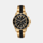Michael Kors Round Black Chronograph watch