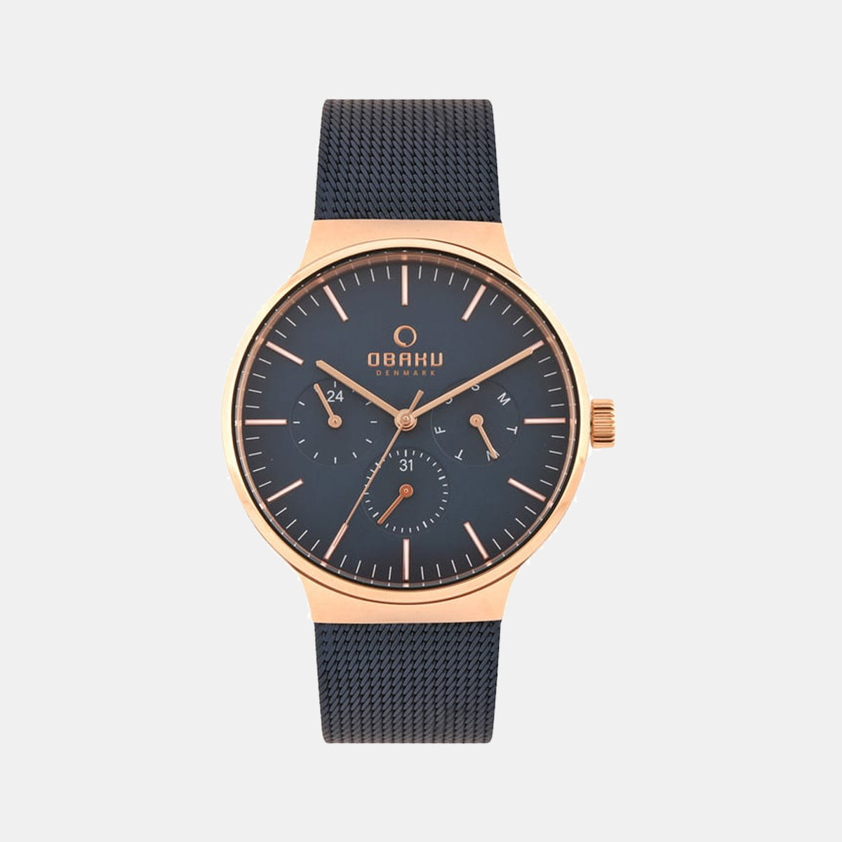 Obaku Round Blue Analog watch