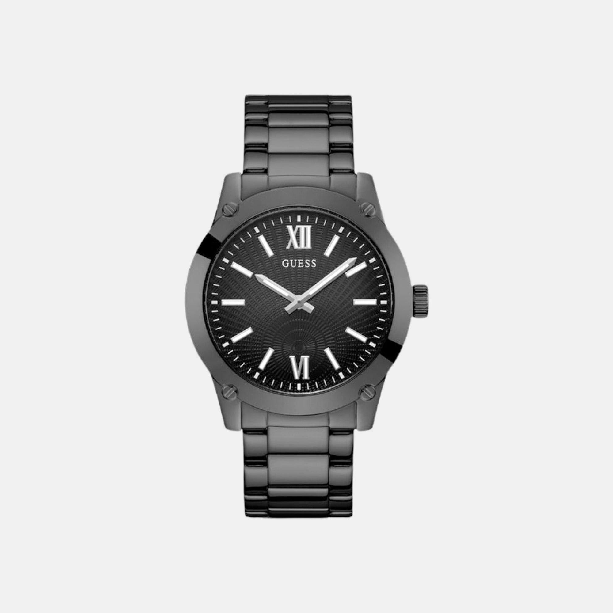 Guess black 2024 metal watch