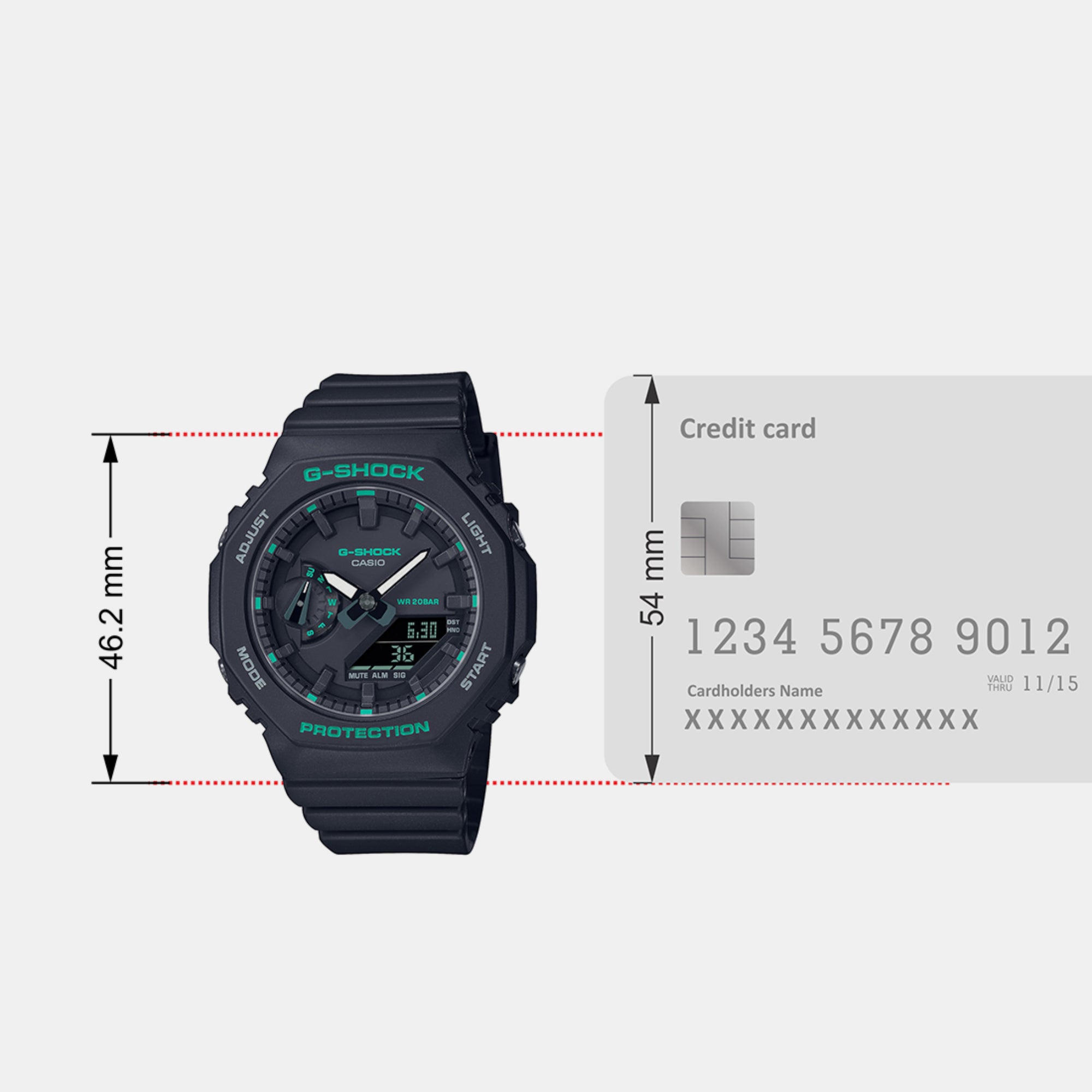 Casio 46 mm Black Quartz watch