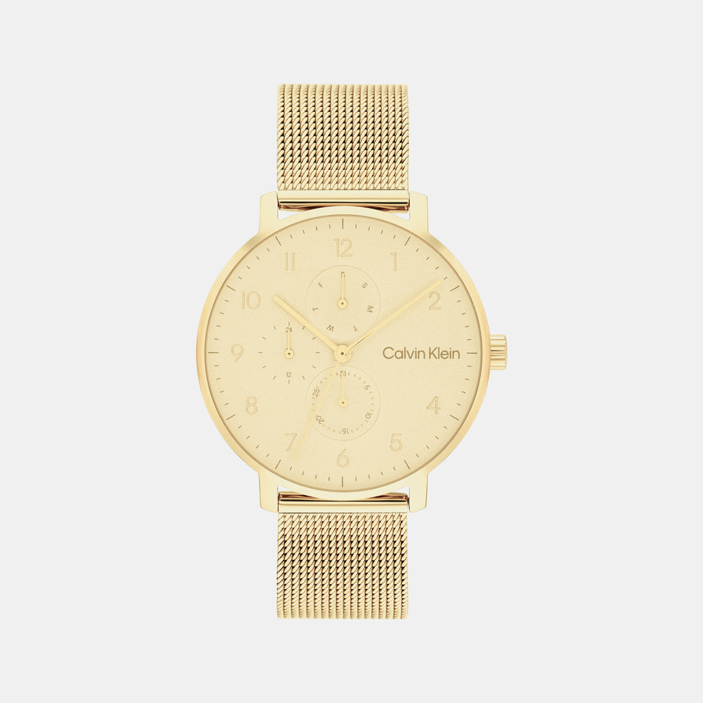 Calvin Klein Round Champagne Analog watch