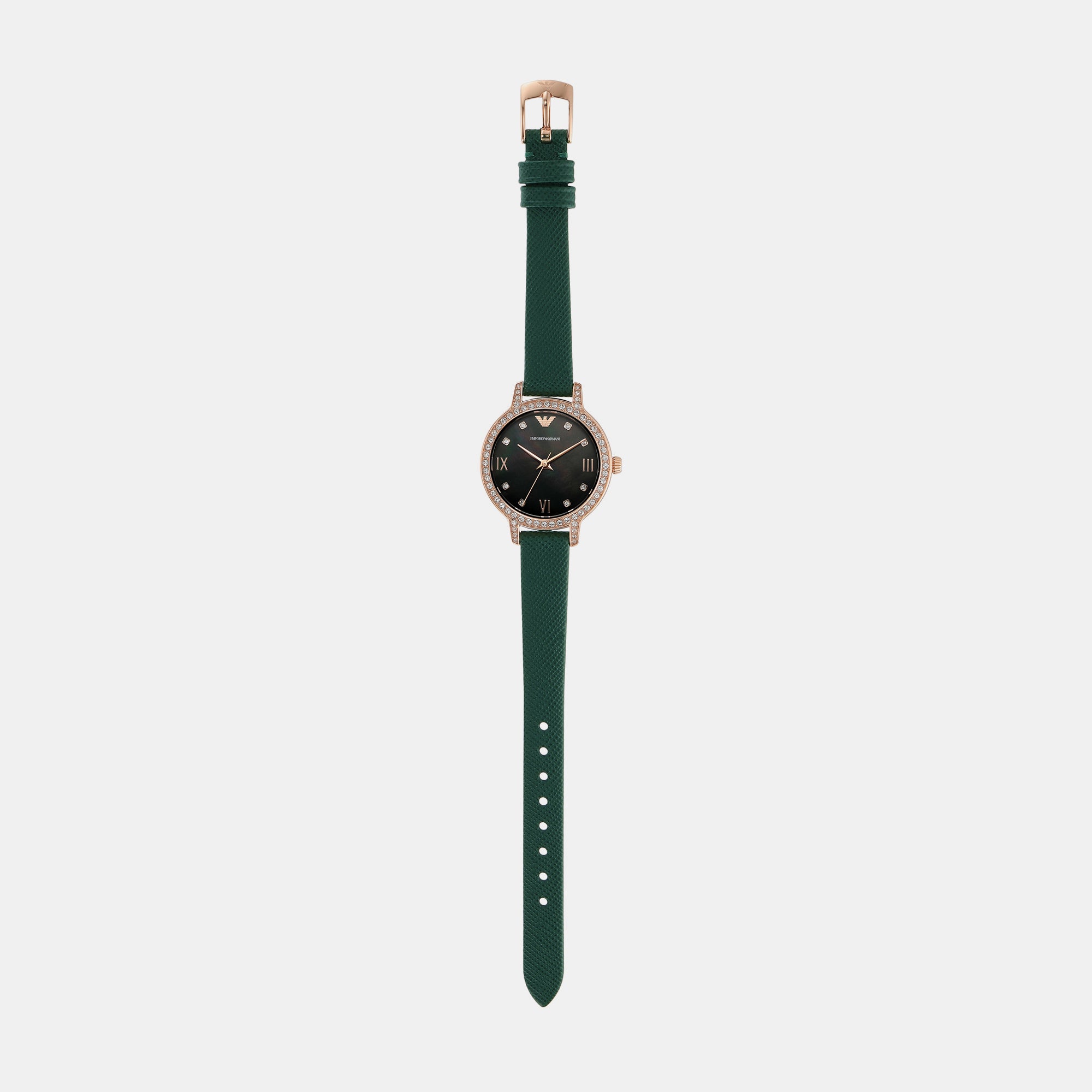 Cleo Women Quartz Green Dial Analog Leather Watch AR11577