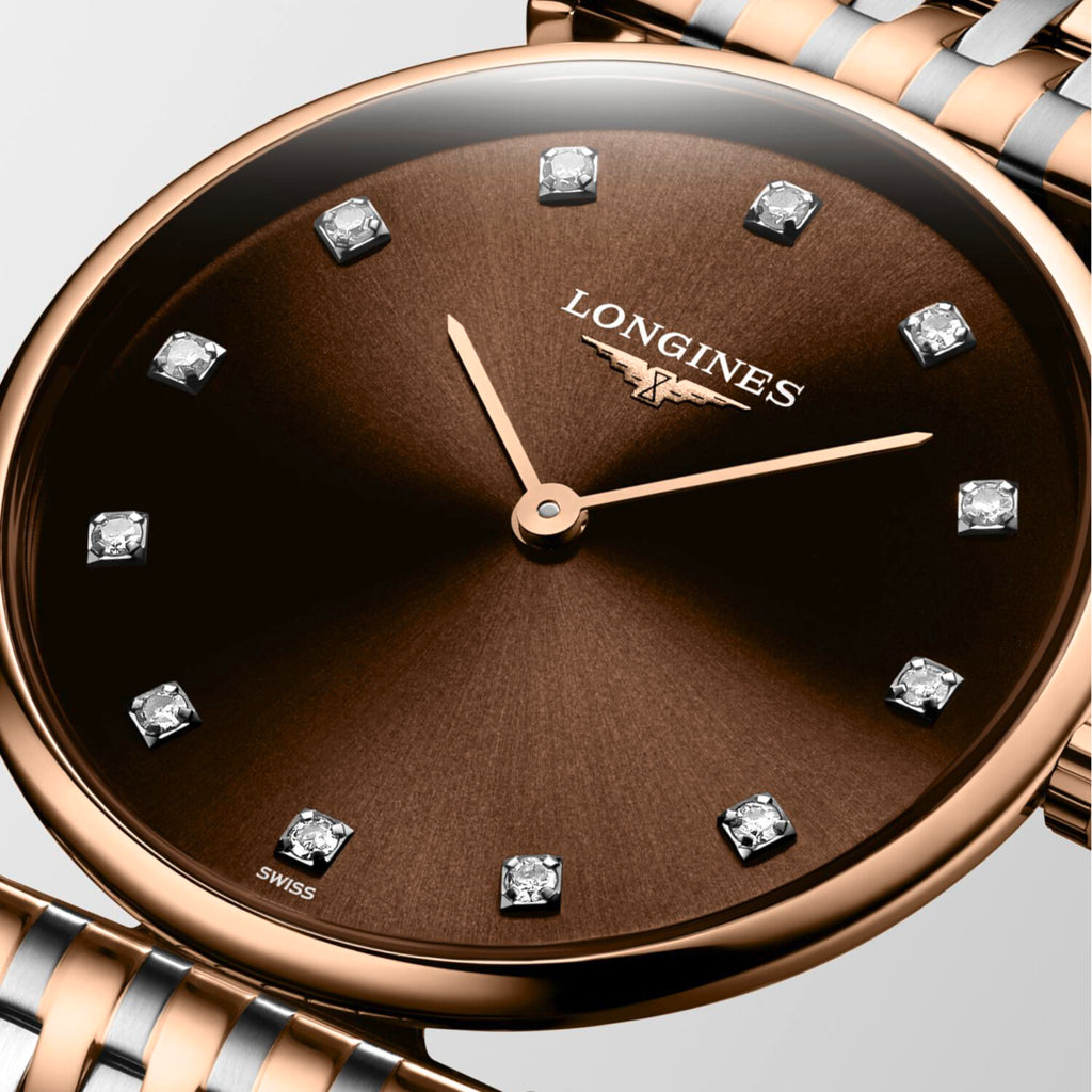 Women Quartz Brown Dial Analog Stainless Steel Watch L45121677