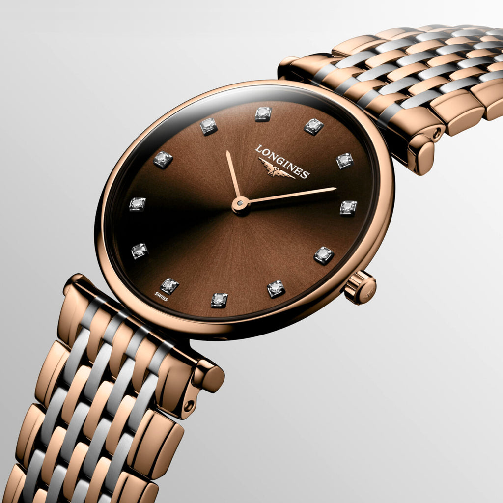 Longines Women Round Brown watch