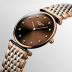 Longines Women Round Brown watch