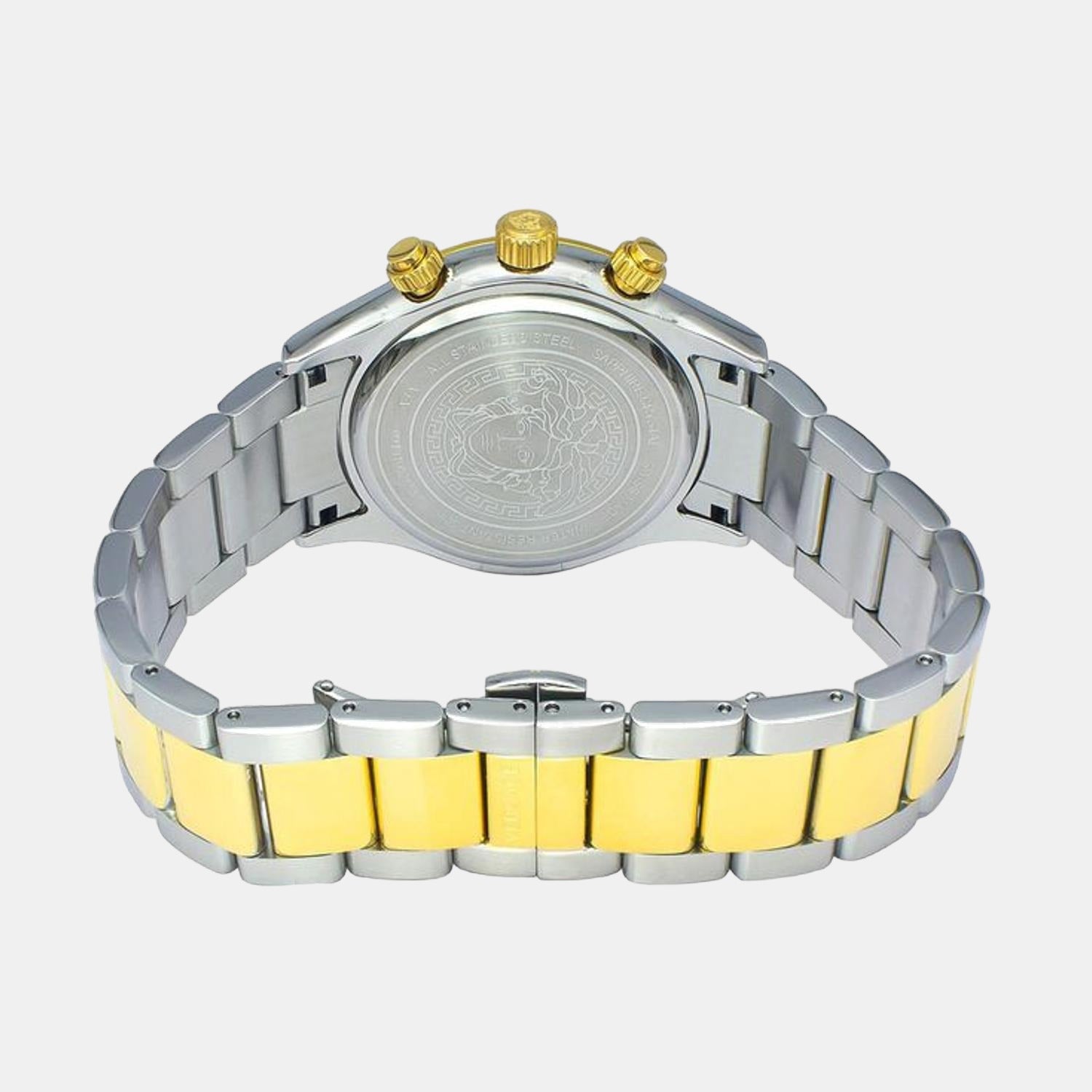 Versace Men Round Silver watch