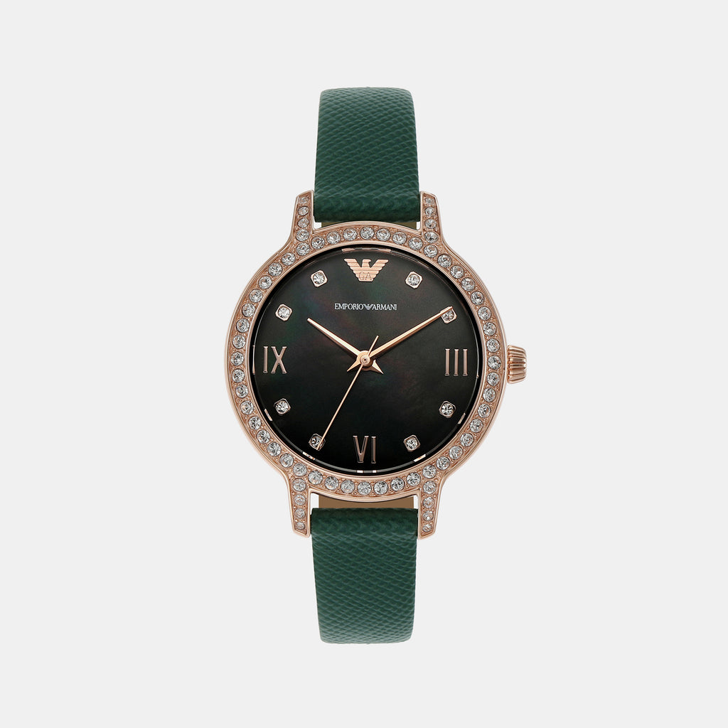 Emporio Armani Round Green Analog watch