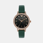Emporio Armani Round Green Analog watch