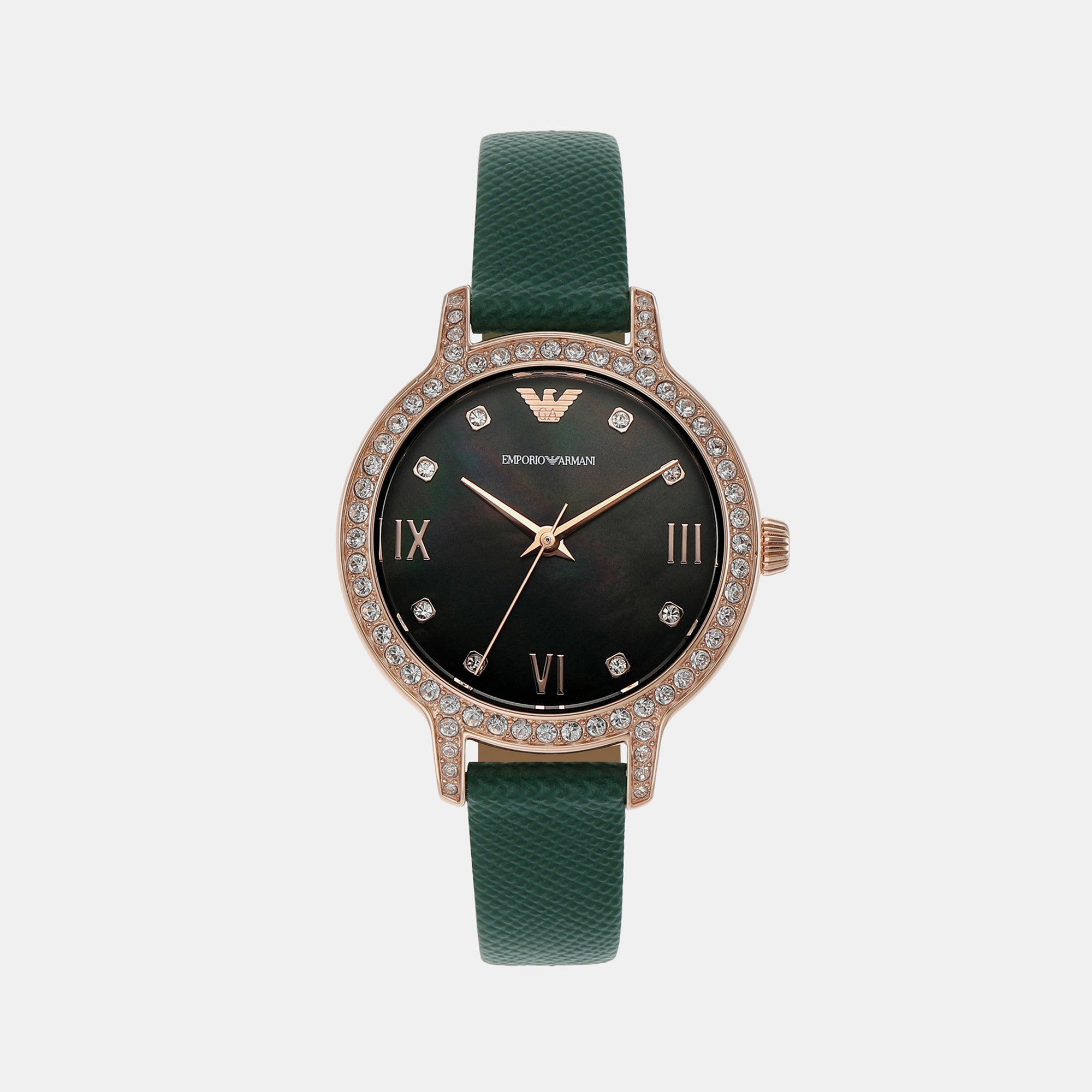 Emporio Armani Round Green Analog watch
