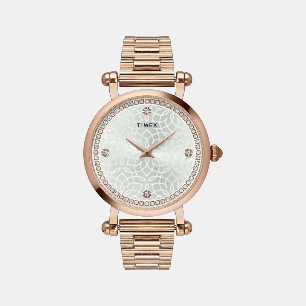 Timex Round Silver Analog watch