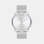 Movado Round Silver Analog watch