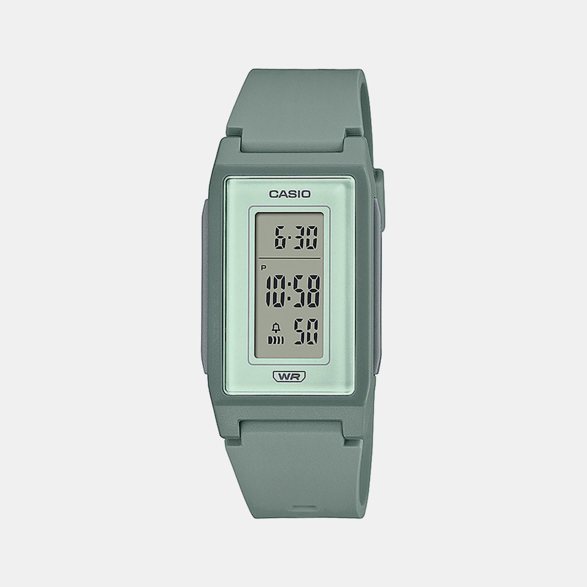 Casio Rectangular White Digital watch